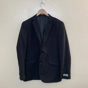 Kenneth Cole Reaction Men Techni Cole Blazer Sport Coat Suit 40R W33 Black